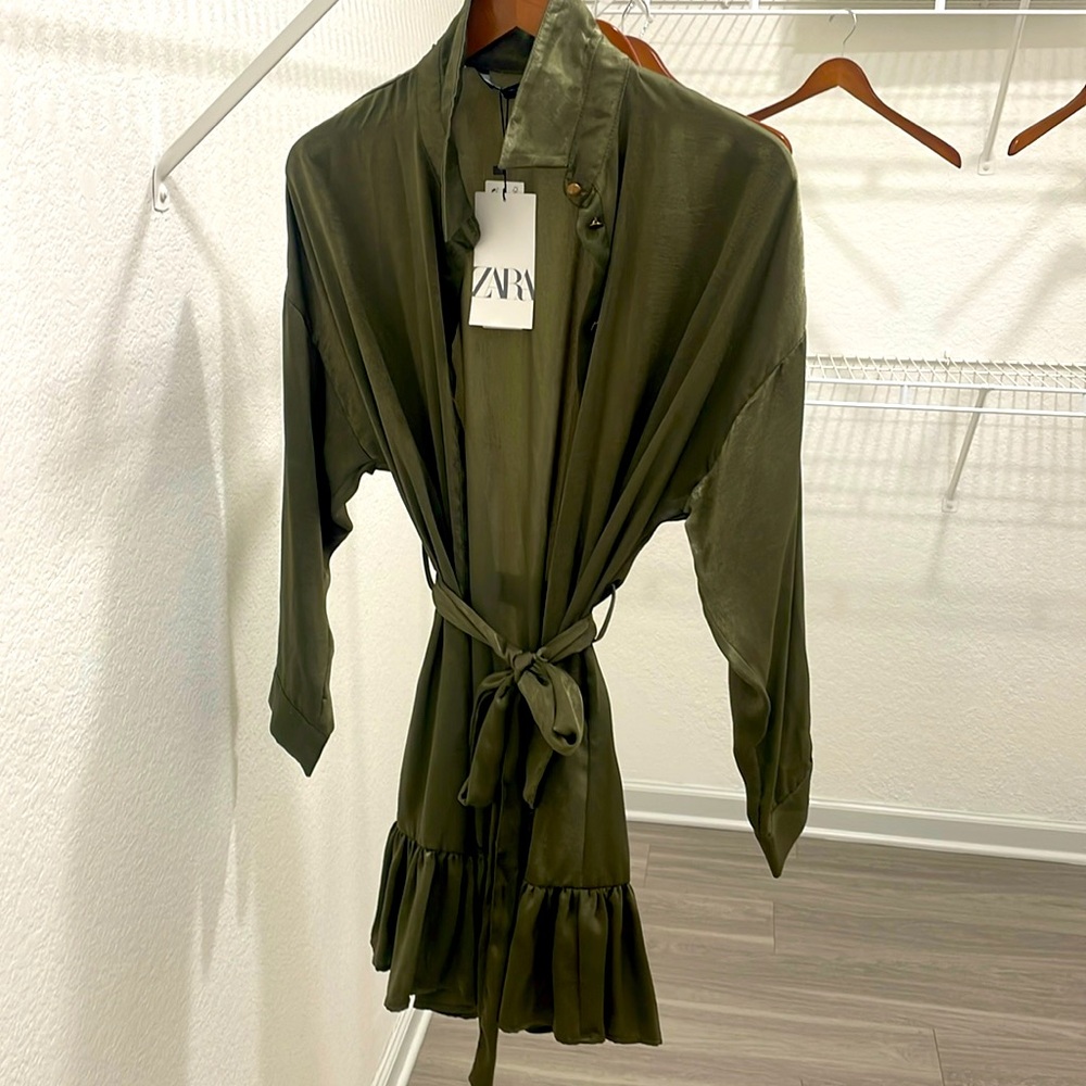 Olive green dress